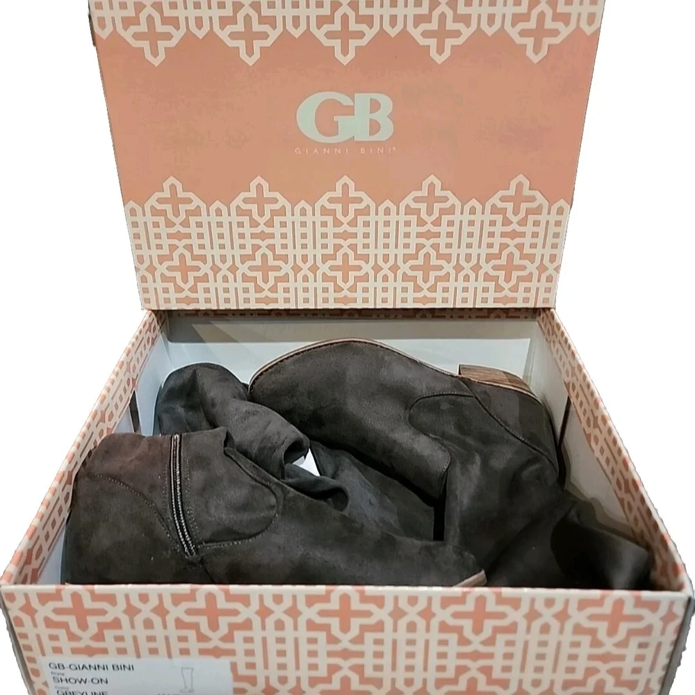 Gianni Bini Gray Over the Knee‎ Boots